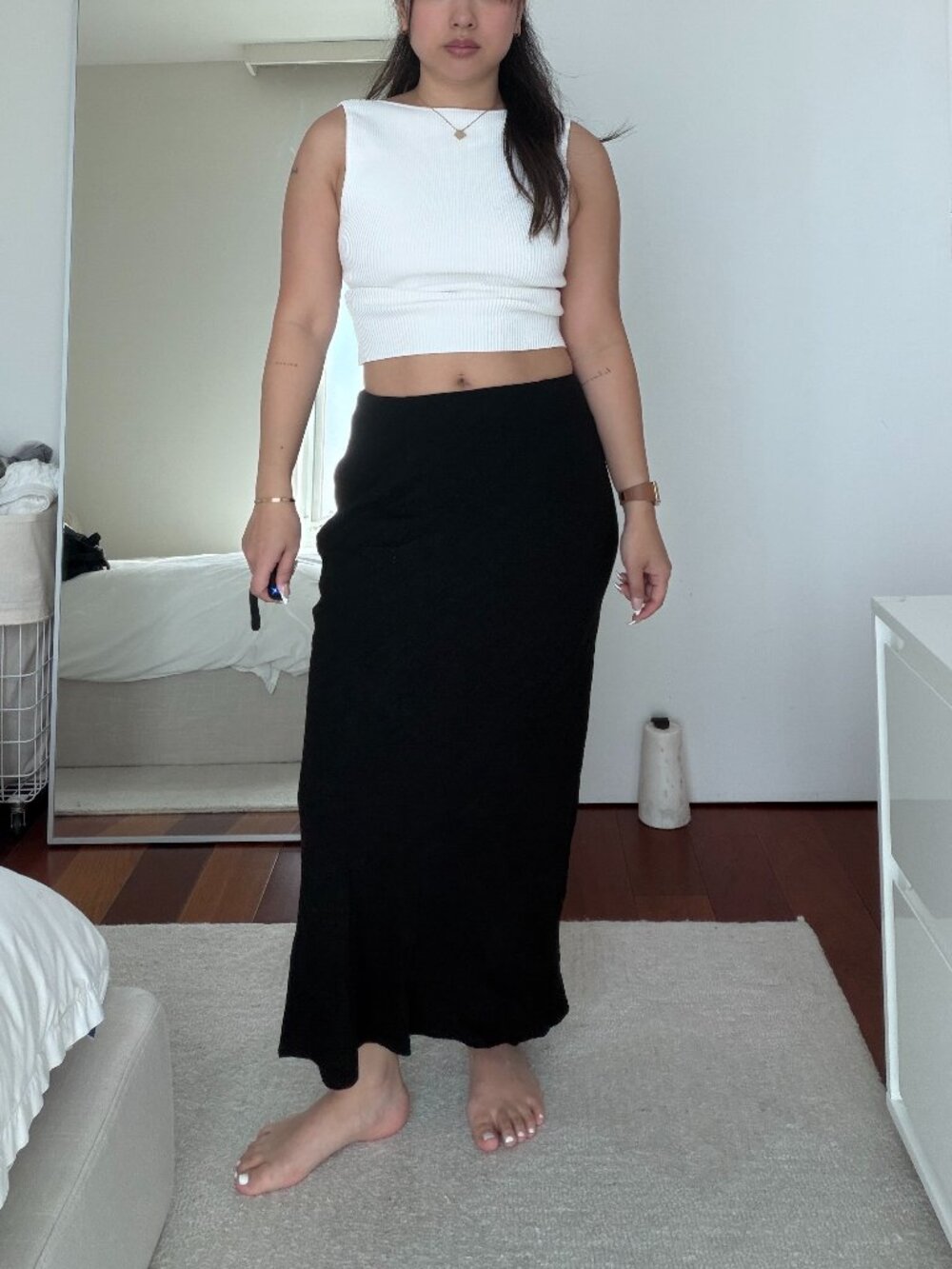 Princess Polly Black Maxi Skirt US 6